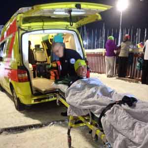 Feature image for Noah Hoffman back in US with broken Fibula