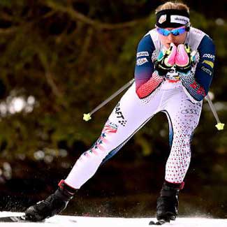 Feature image for Diggins gets 11th in Davos 15km freestyle