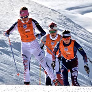 Feature image for Noah Hoffman and Jessie Diggins win 42k Merino Muster