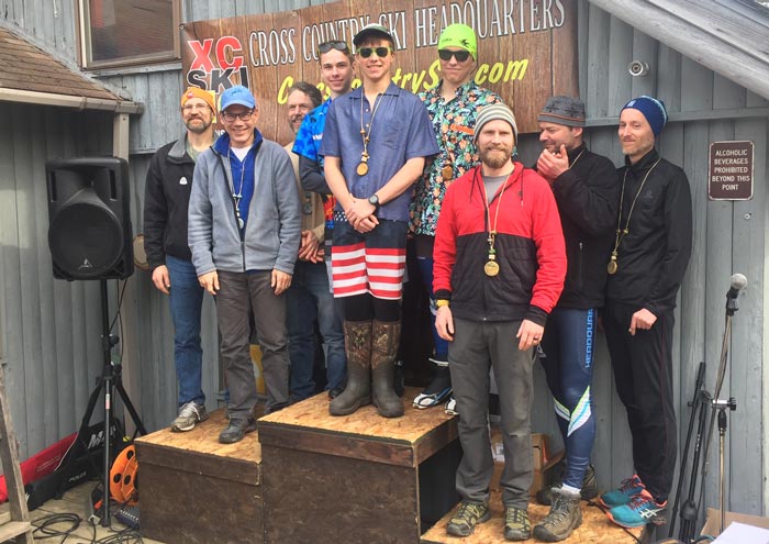 Michigan Cup Relays podium