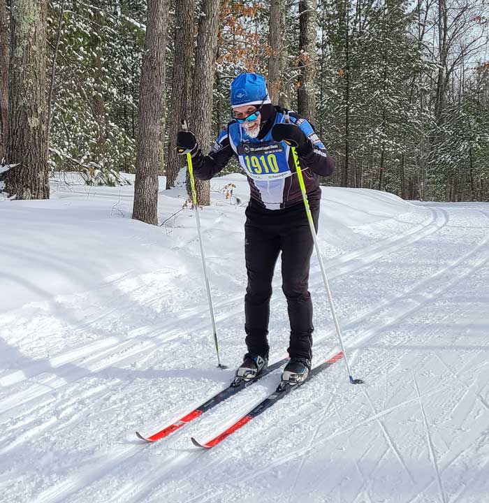 Tony Percha in the 15k North American Vasa Classic cross country ski race