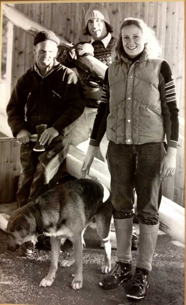 December, 1978 &ndash; Bob Frye, Lynne Frye, Woofer, and builder of the original store, Bill James