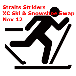 Feature image for Straits Striders to hold Cross Country Ski and Snowshoe Swap
