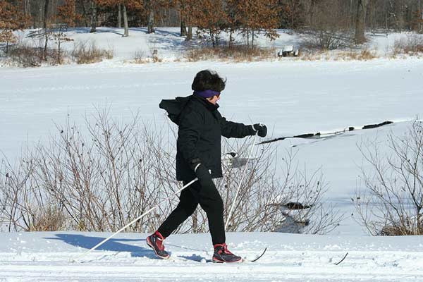Kensington Metropark cross country skiing